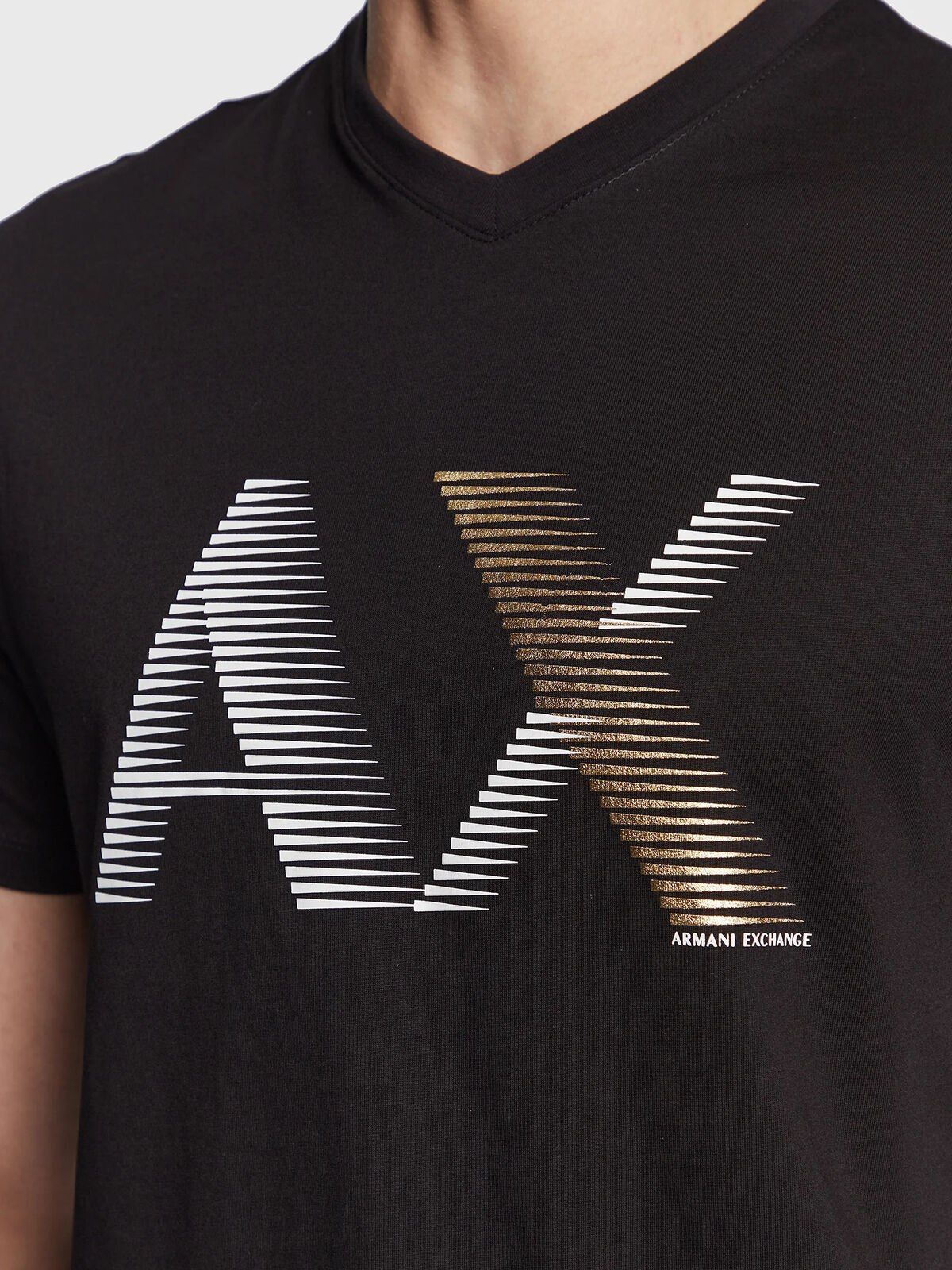 Armani Exchange T-Shirt 3RZTHB ZJBYZ 1200 Czarny Regular Fit XS