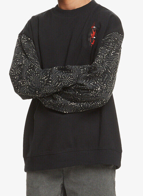 QUIKSILVER RADICAL TIMES YOUTH SWEATSHIRT-L/14YRS-BLACK