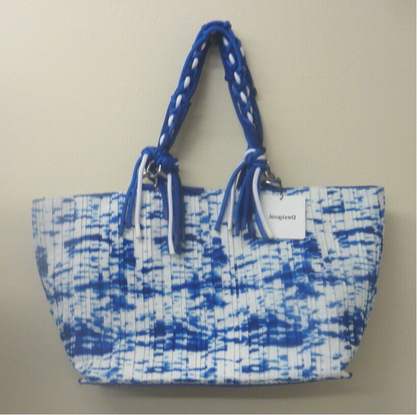 DESIGUAL BLUE WAVE PLEATED BAG