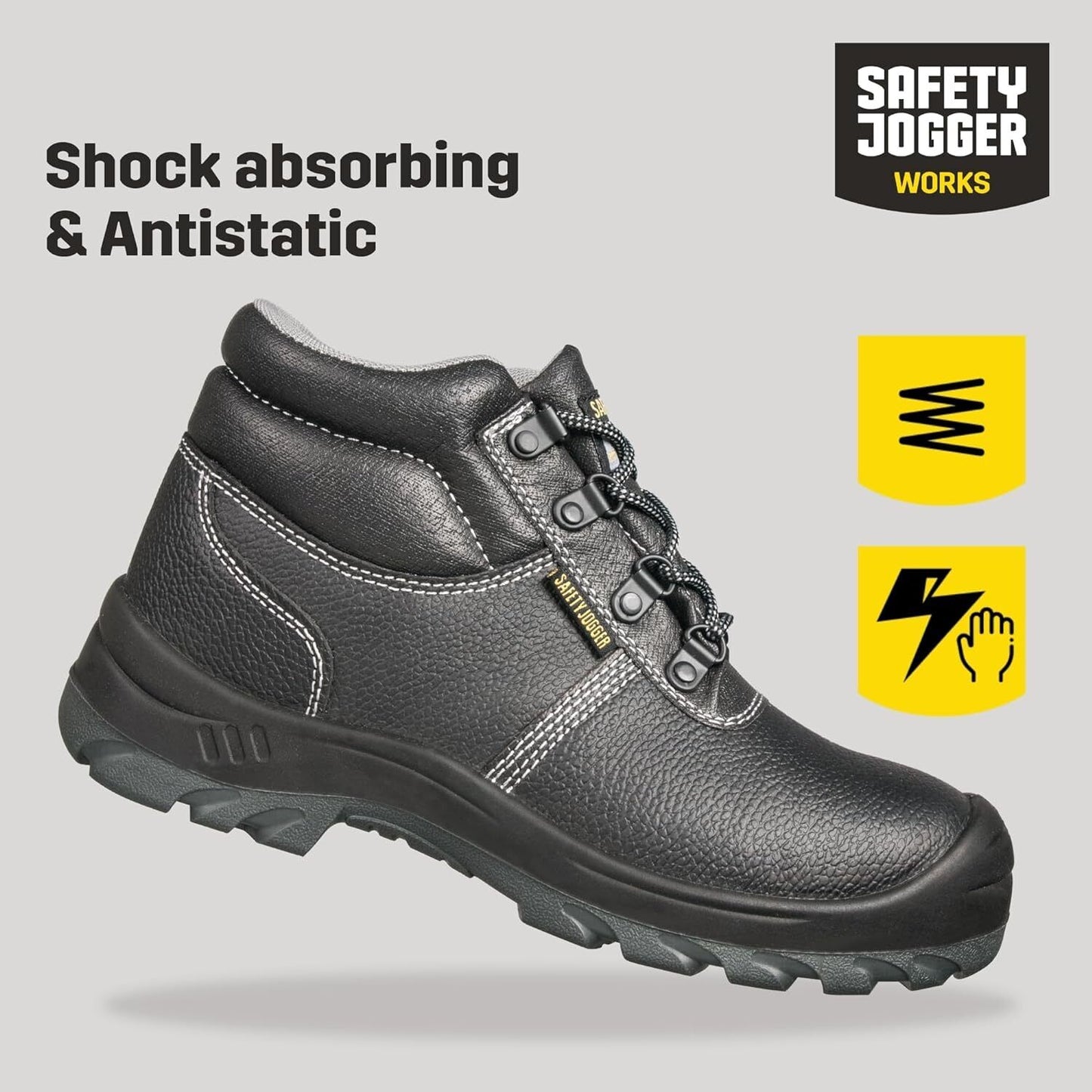 SAFETY JOGGER Safety Boot - BESTBOY - Steel Toe Cap S3/S1P Work Shoe