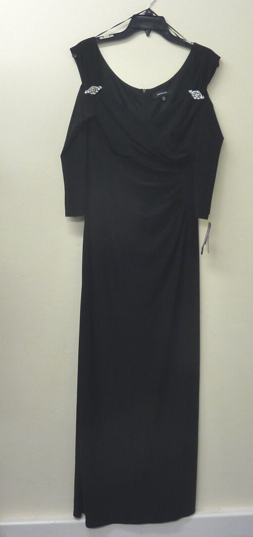 R&M RICHARDS COLUMN EVENING GOWN-BLACK-14