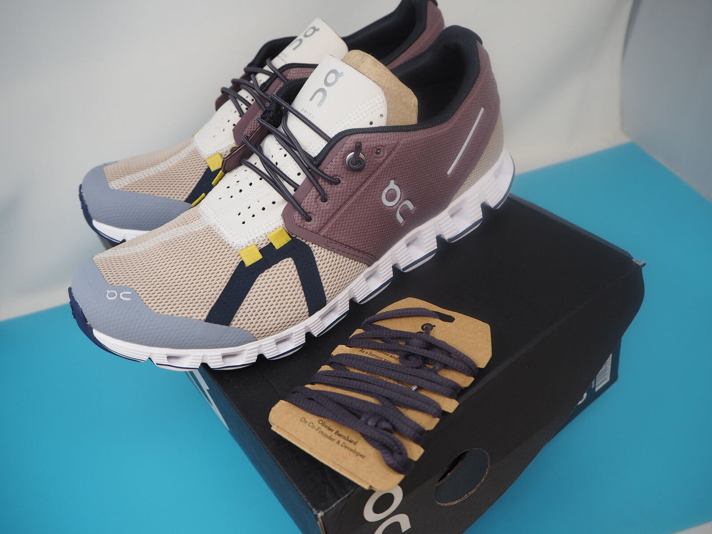 On Running Women's Cloud 70/30 Mesh Grape Sand Trainers UK 5.5