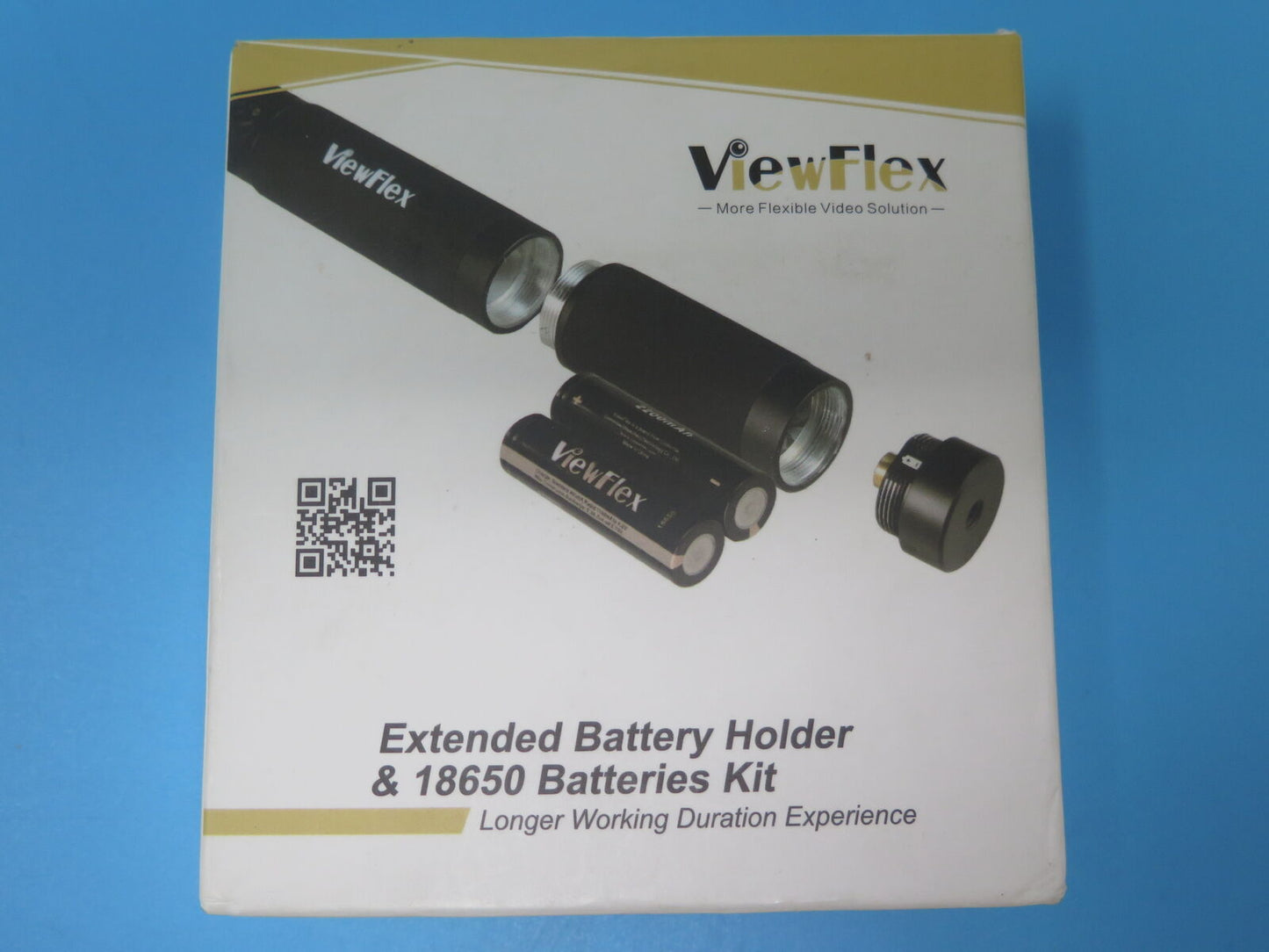 VIEWFLEX EXTENTED BATTERY HOLDER & 18650 BATTERIES KIT