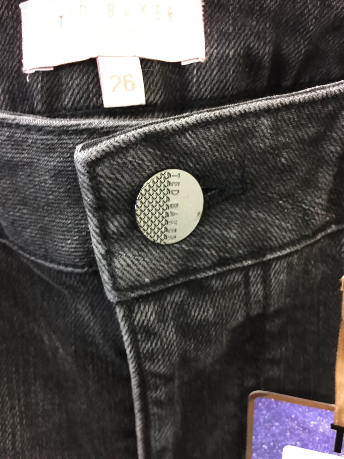 Ted Baker All over star embellished jean in black