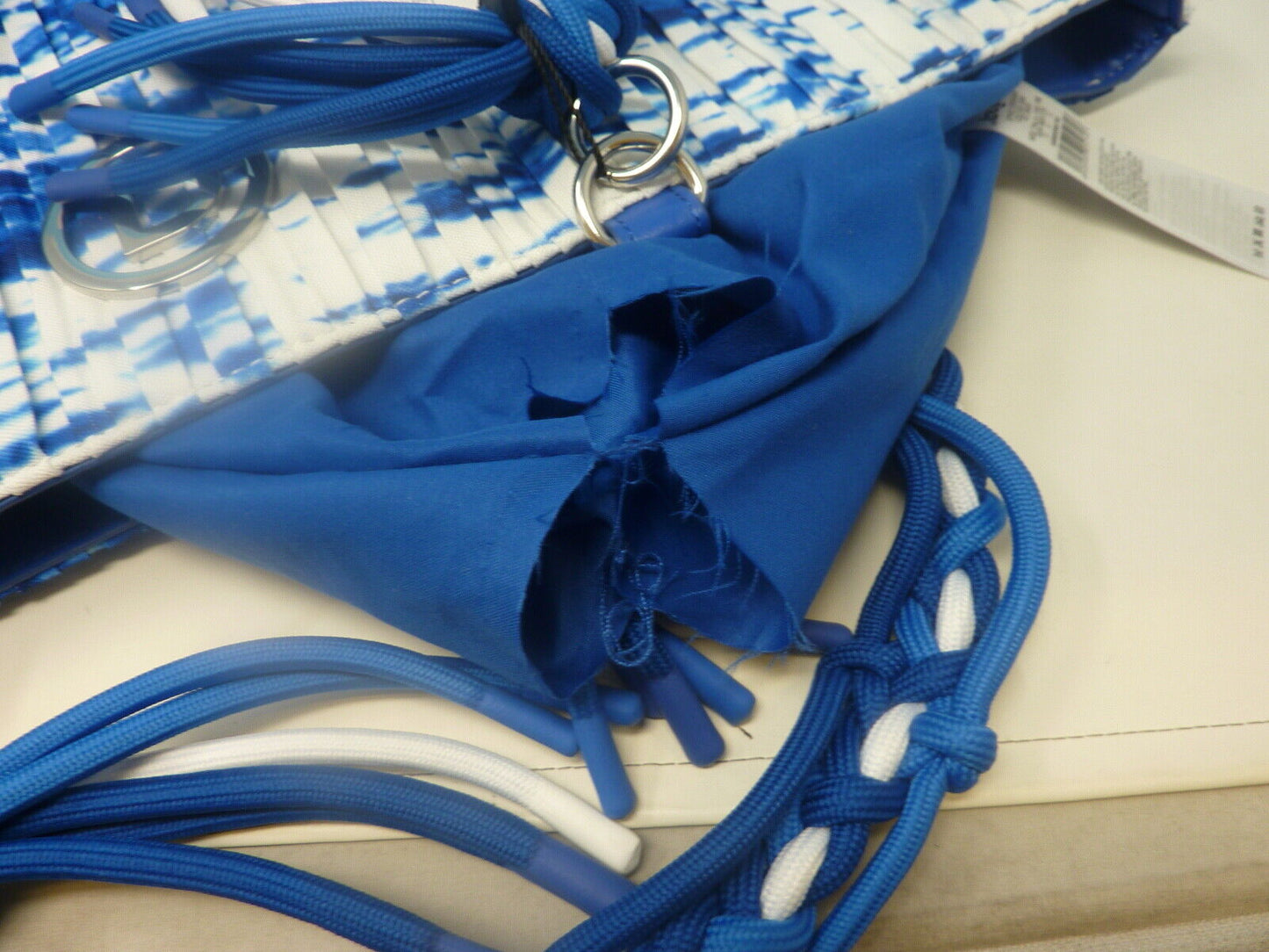 DESIGUAL BLUE WAVE PLEATED BAG