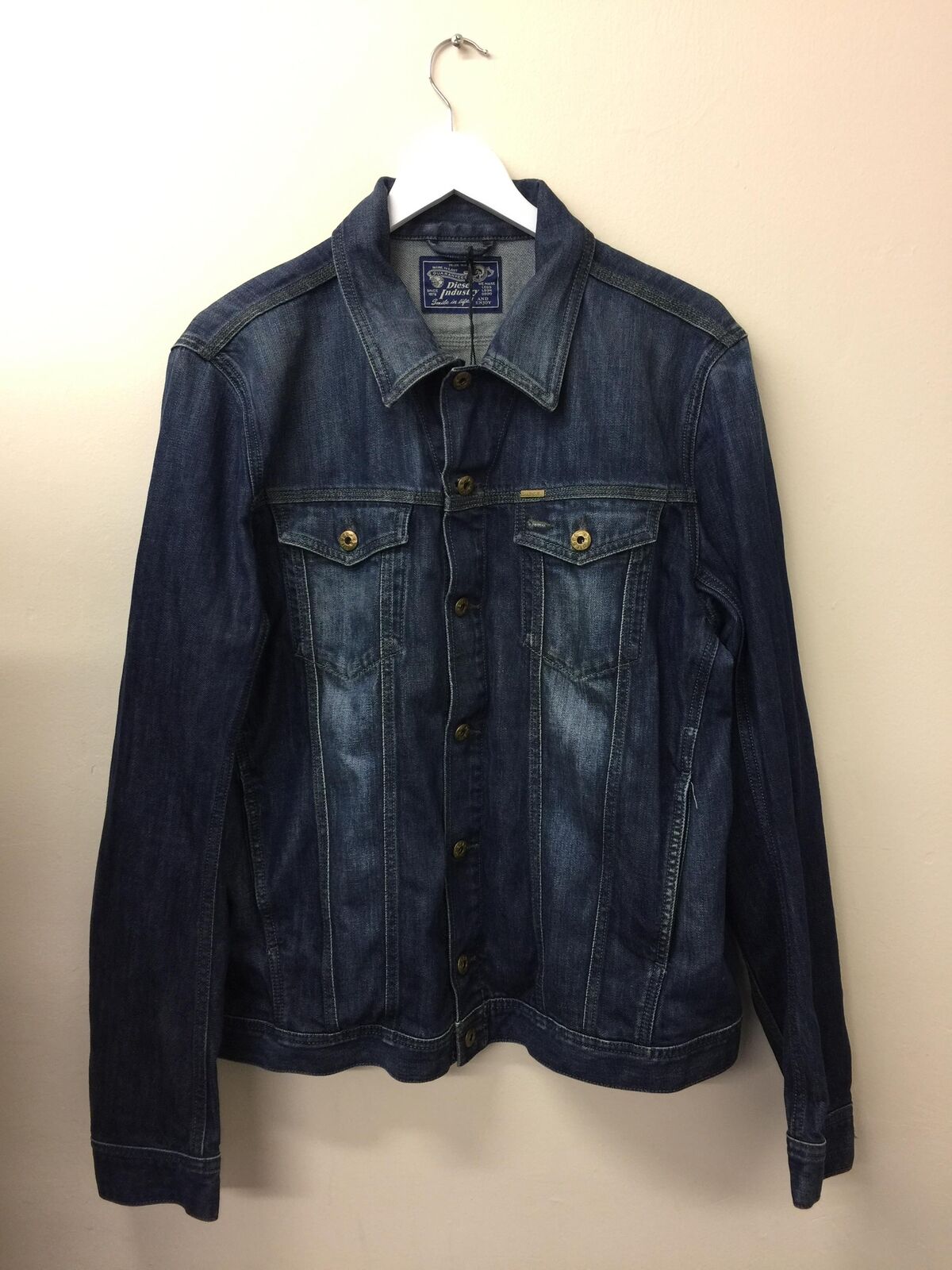 Diesel - Slim Fit Denim Jeans Jacket Vintage Blue XXL