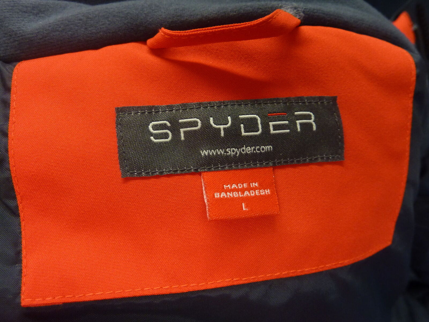 WOMENS SPYDER JACKET-LARGE-BLACK/RED