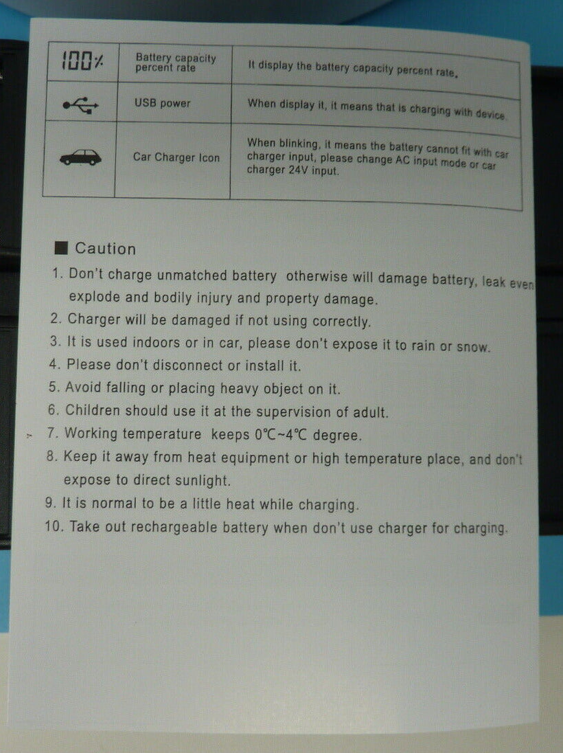 4 WAY DIGITAL BATTERY CHARGER DC-LCD