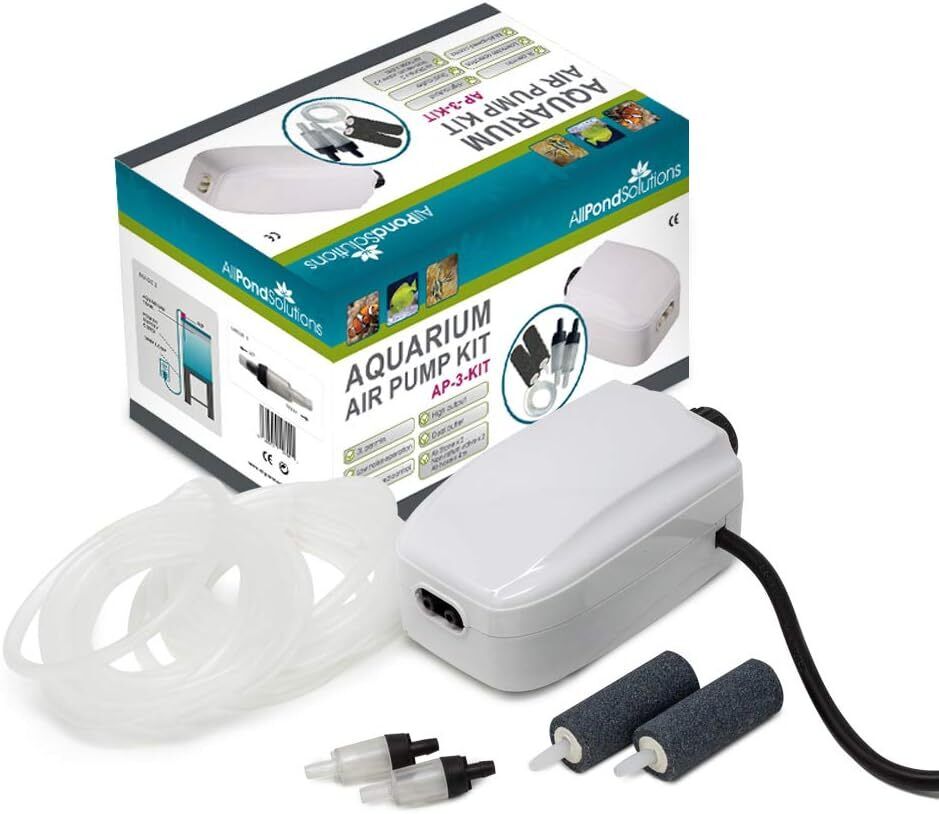 AllPondSolutions Aquarium Air Pump Fish Tanks 90 to 700 Litres