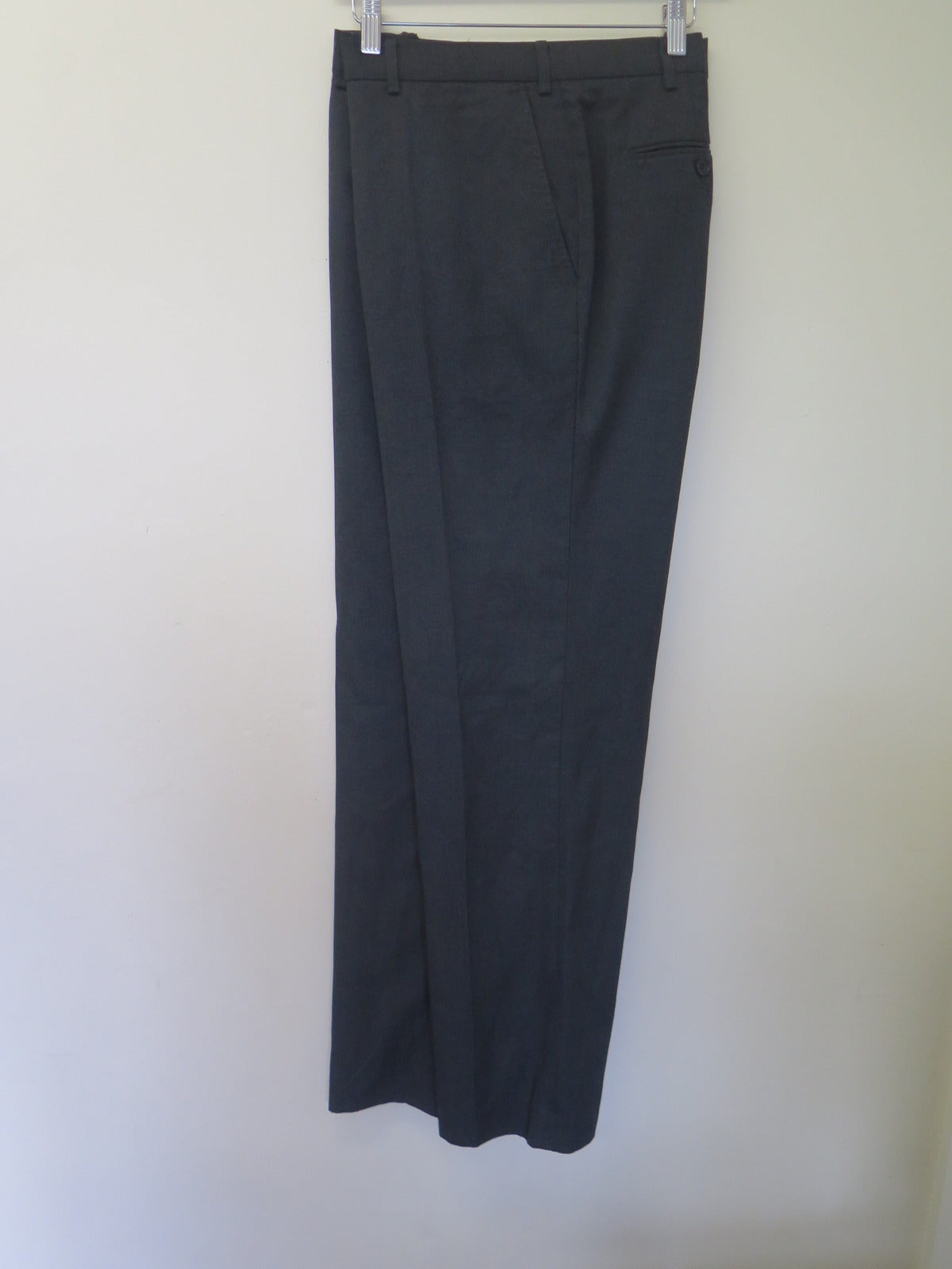 MOSS ESQ REGULAR FIT CHARCOAL STRETCH SUIT-JACKET 46"REGULAR-TROUSERS 38"W LONG