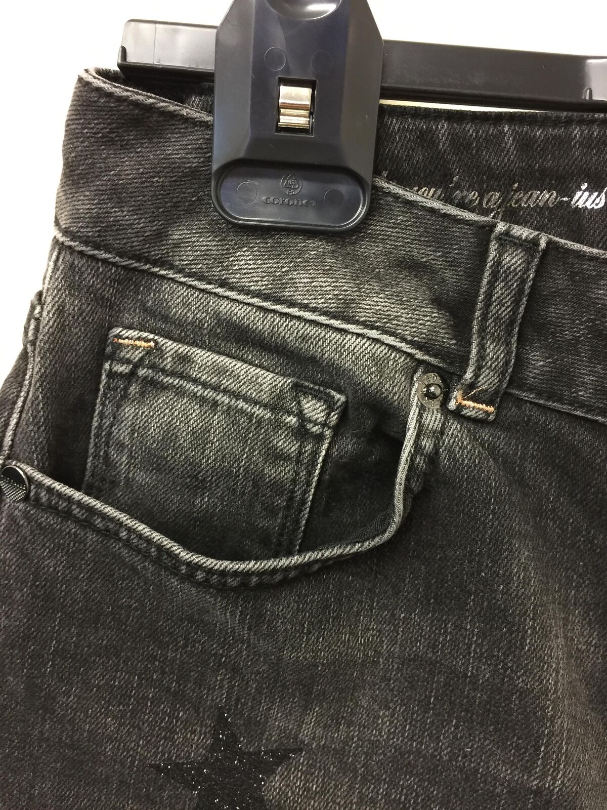 Ted Baker All over star embellished jean in black