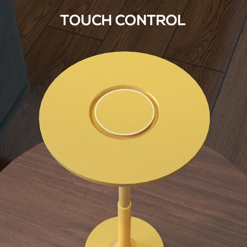 HOMCOM Cordless Touch Table Lamp With 4000mAh Rechargeable Battery - Gold