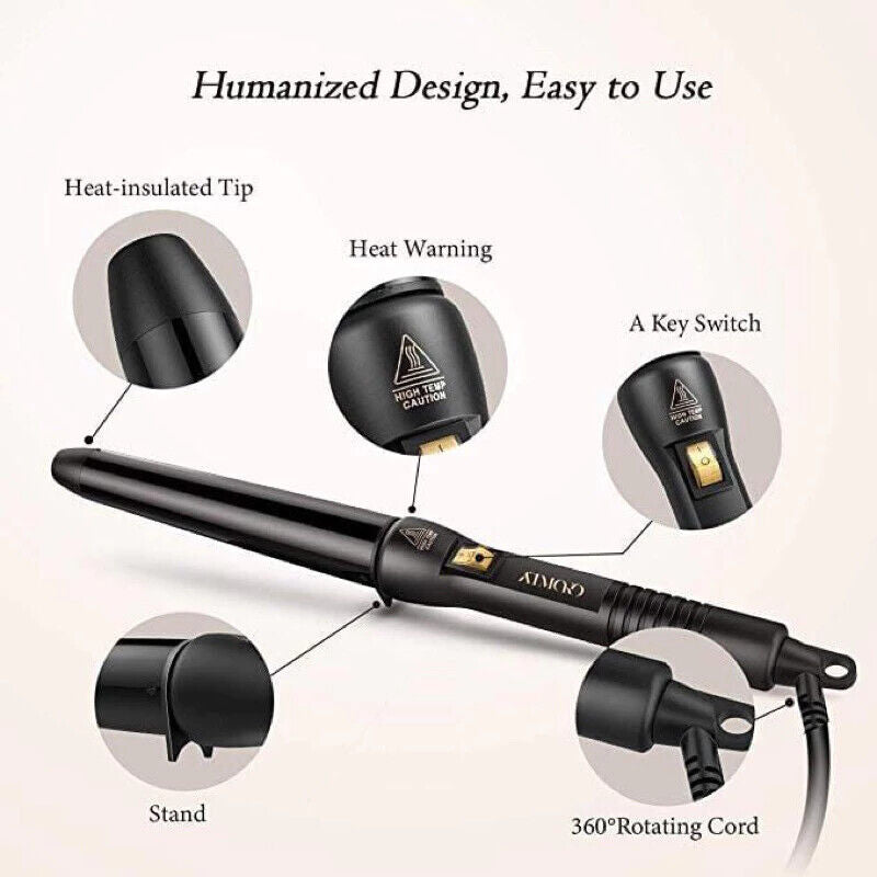 ATMOKO Hair Curling Iron Professional styling Wand 210℃ Constant Temperature