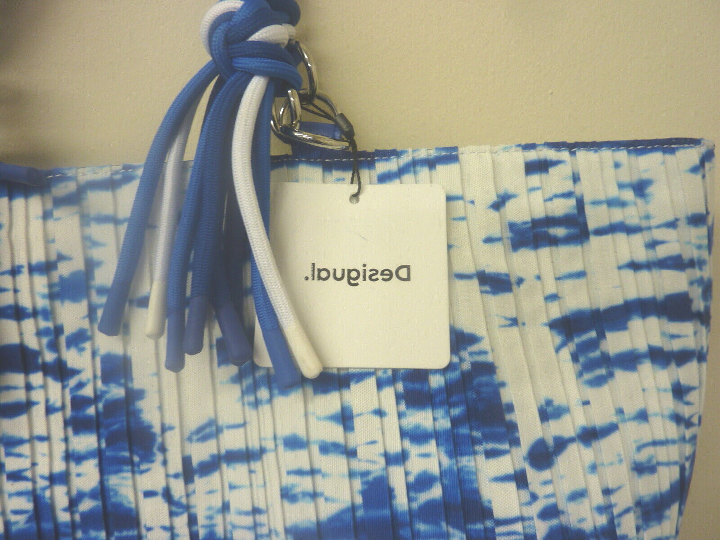 DESIGUAL BLUE WAVE PLEATED BAG