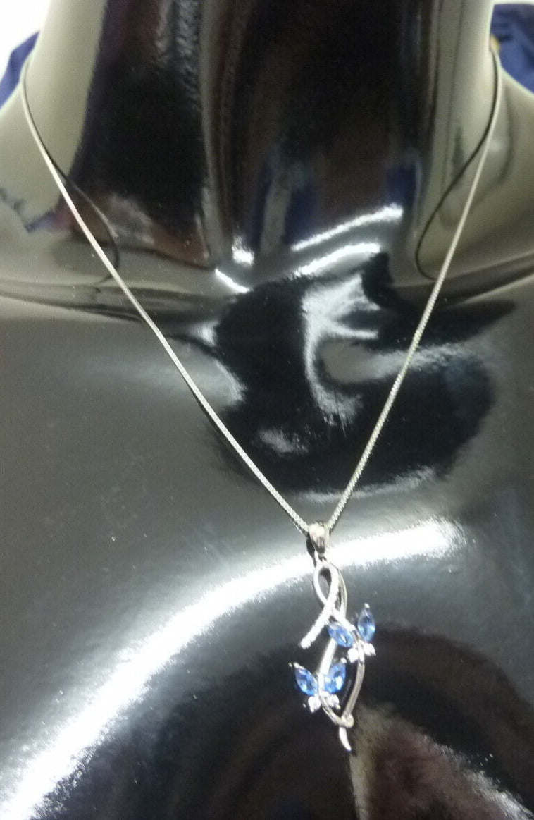 YAFEINI BUTTERFLY NECKLACE-SILVER