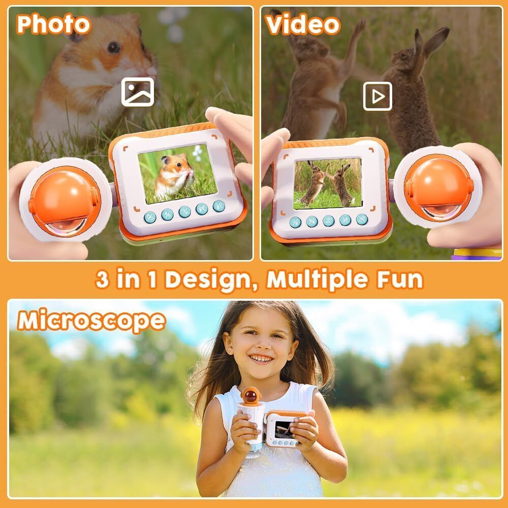 VATOS Microscope for Kids,1000x Microscope Camera Kits