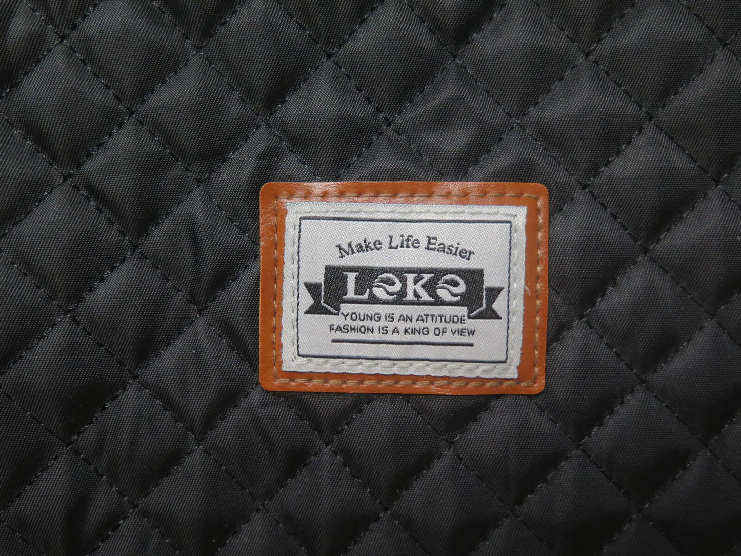 LEKE TRAVEL BAG-BLACK/BROWN