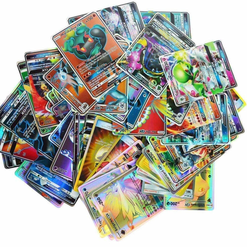 (60PCS GX Cards) Pokemon Cards Vmax TCG GX EX Cards Christmas Gifts