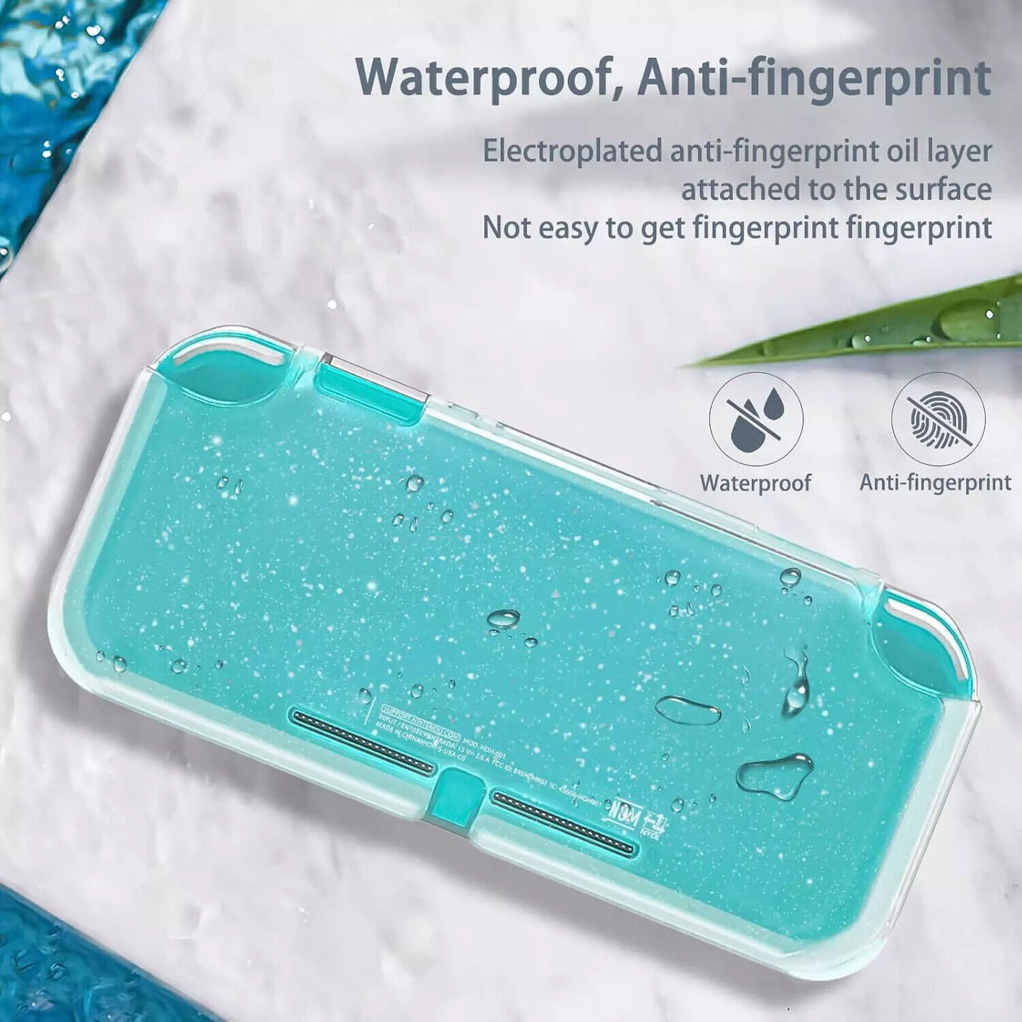 Protective Case Compatible with Switch Lite 2019 Clear Grip Cover Soft