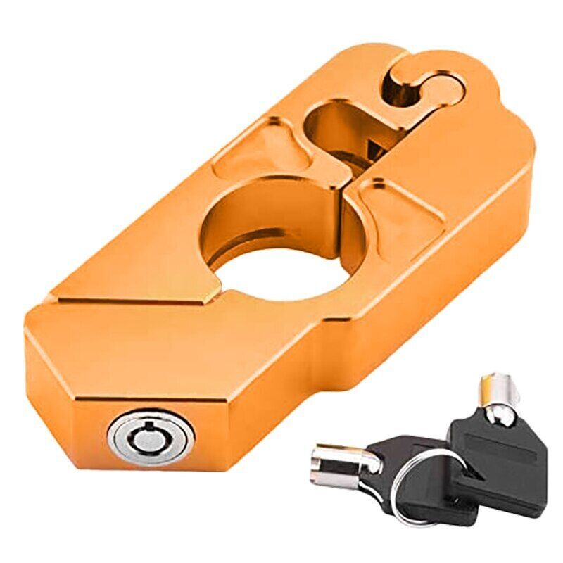 UNIVERSAL MOTORCYCLE LOCK HANDLE THROTTLE GRIP WITH 2 KEYS
