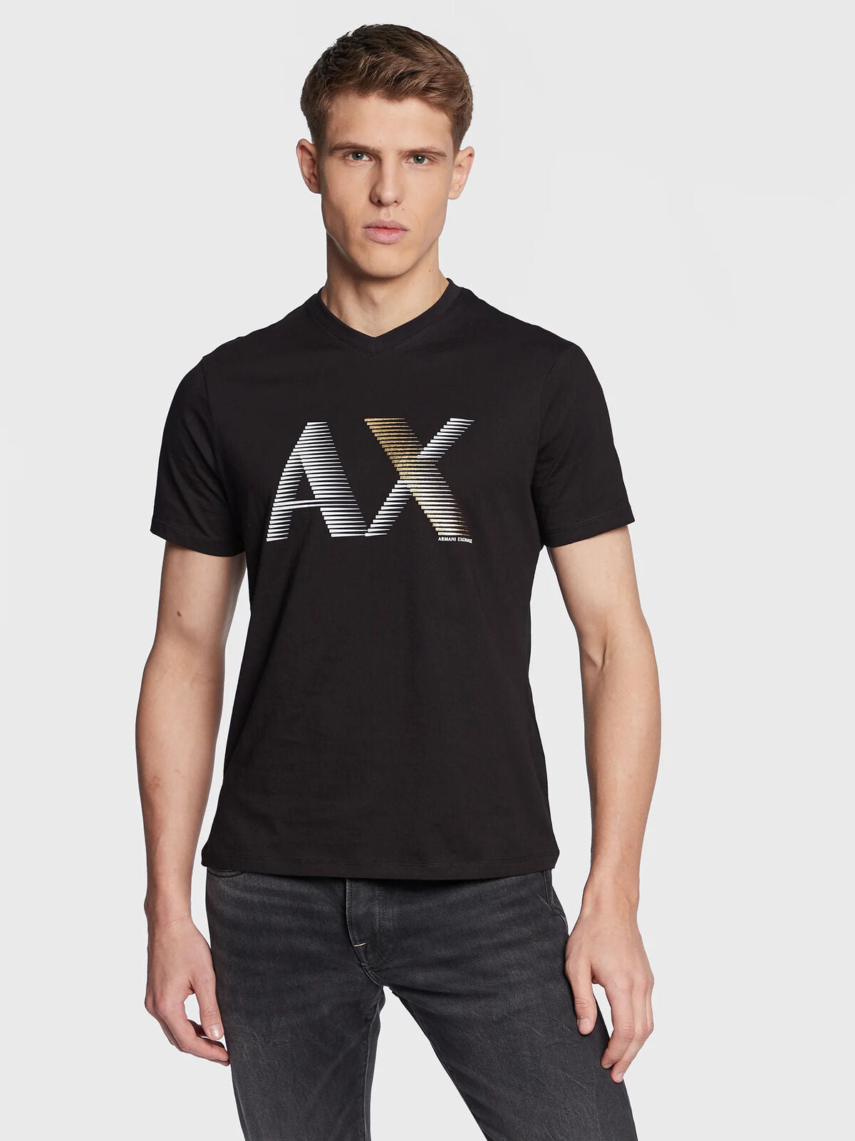 Armani Exchange T-Shirt 3RZTHB ZJBYZ 1200 Czarny Regular Fit XS