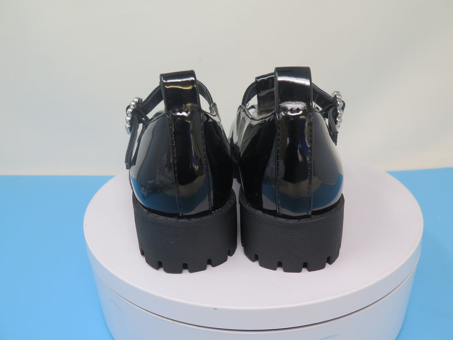 MONSOON BLACK PATENTS GIRLS SCHOOL/OCCASION SHOES-UK10