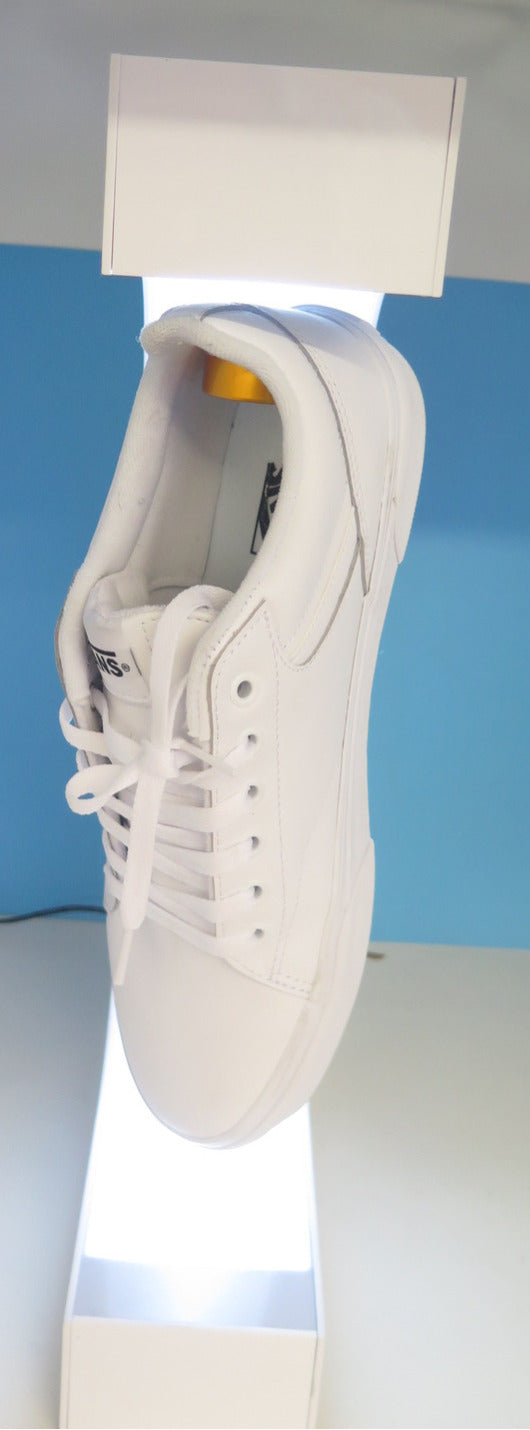 MAGNETIC LEVITATING SHOE DISPLAY-WHITE