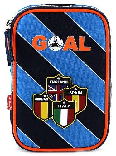 Goal School briefcase set Goal blue stripes