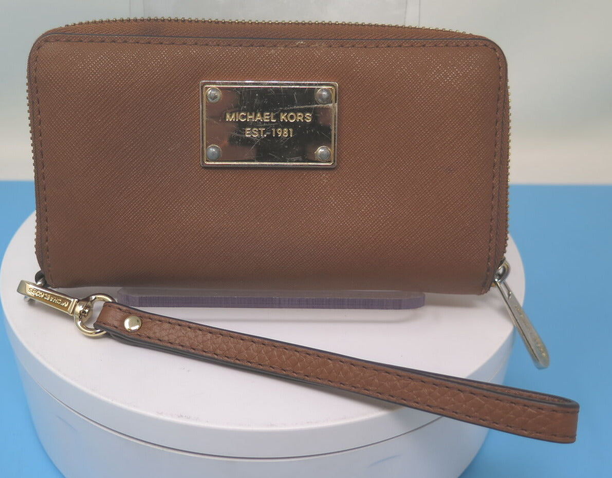 MICHAEL KORS JET SET PURSE-BROWN