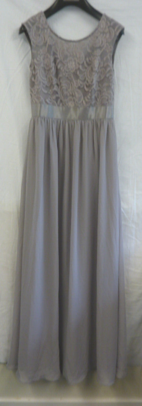 OCCASION/PROM DRESS SIZE UK12 GREY
