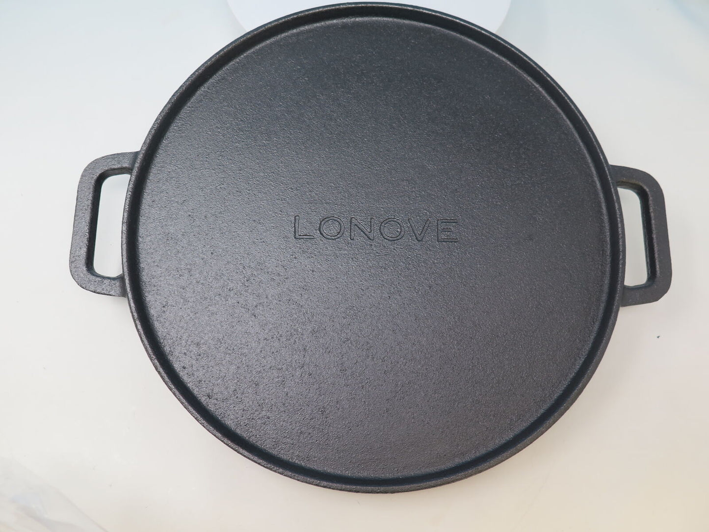 LONOVE DOUBLE SIDED GRIDDLE PAN FOR BBQ-30CM