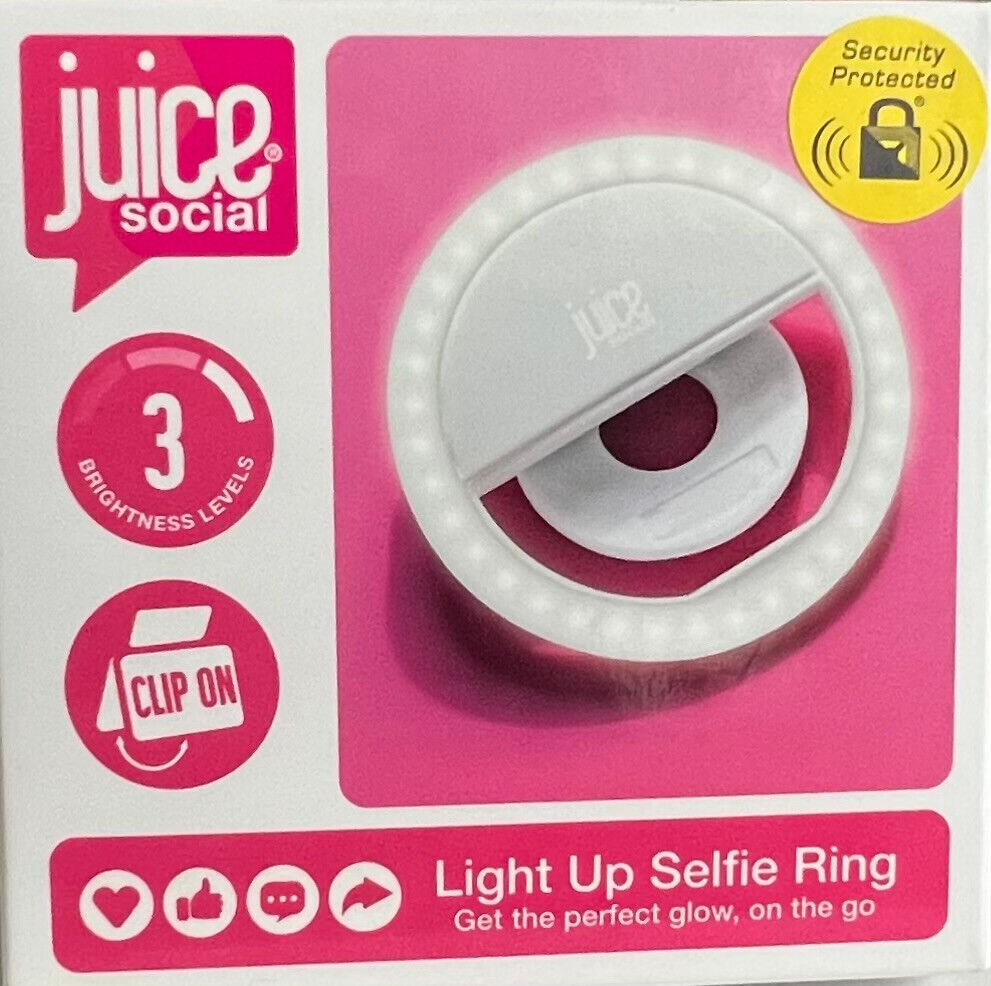 NEW Juice Social Clip-On Selfie Ring Light for Mobile Phones -Tablets