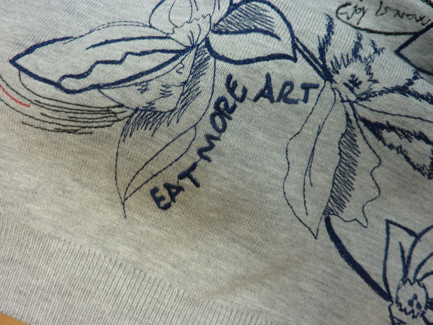 DESIGUAL EAT MORE ART JUMPER-LARGE