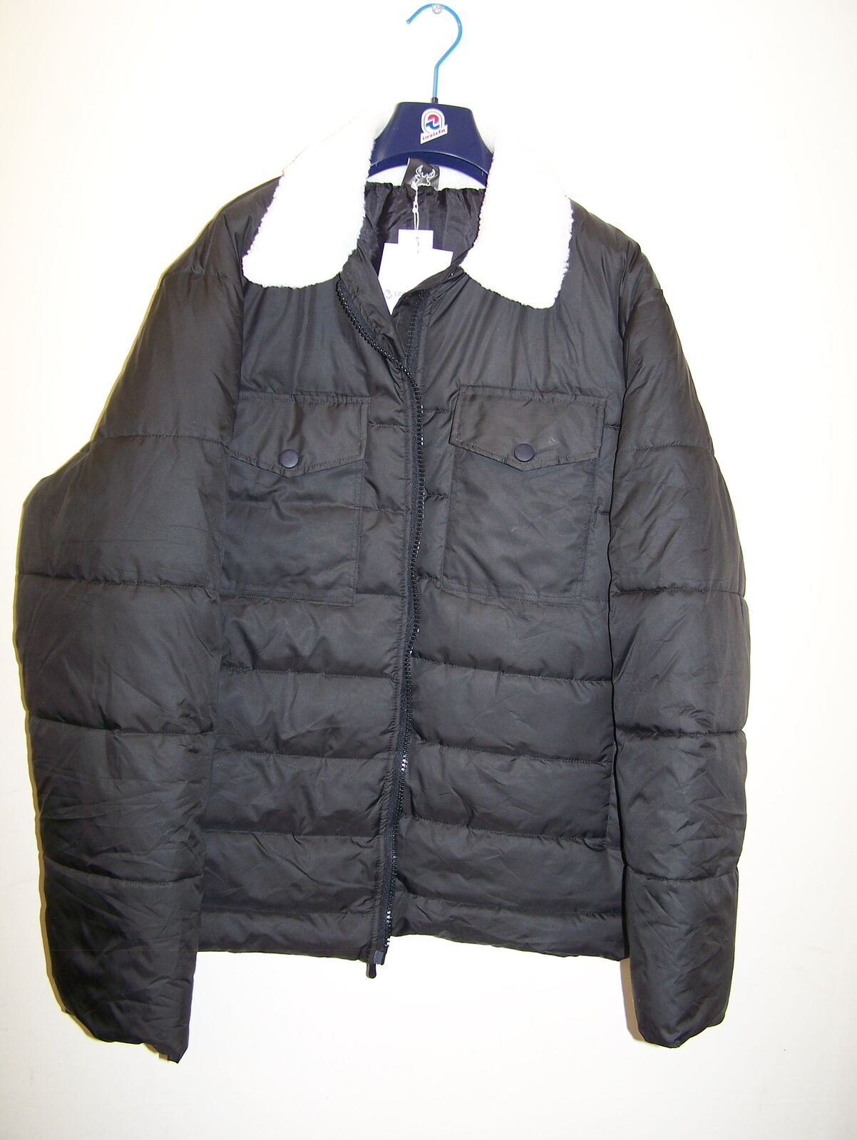Men's Black Urban Buck Puffer Coat Size: L