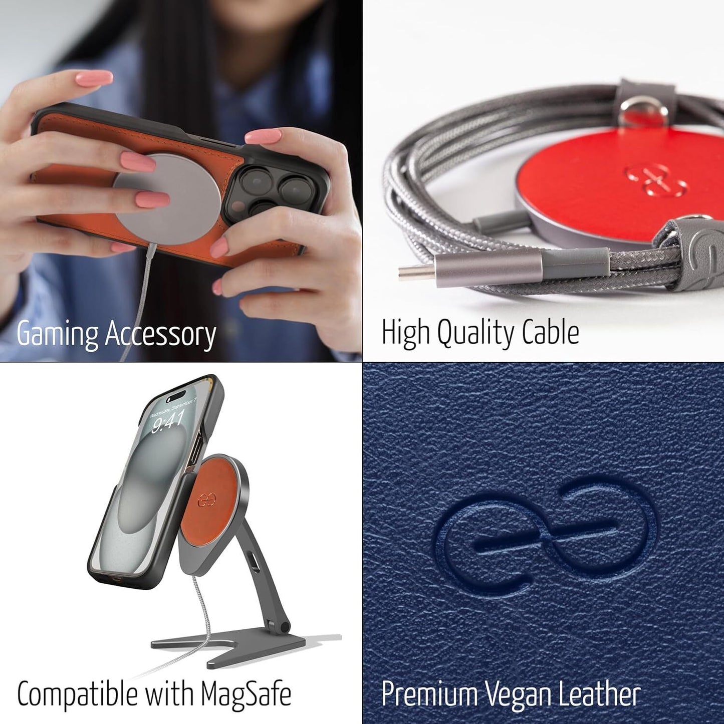 Magnetic Wireless Charger Pad Royal - Dreem Empower - Coffee
