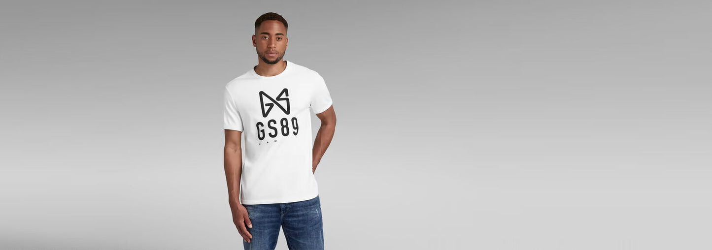 GSTAR RAW BUTTERFLY LOGO T-SHIRT XSMALL
