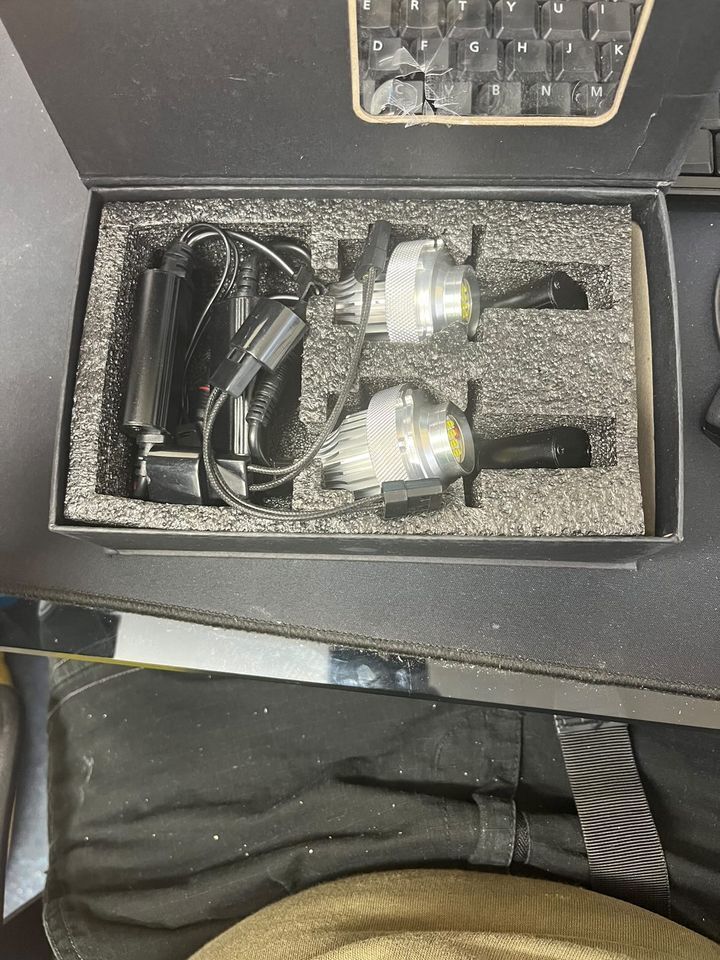 Angel Eyes Light Markers 80W Halo Headlight For E60 E61 Shockproof
