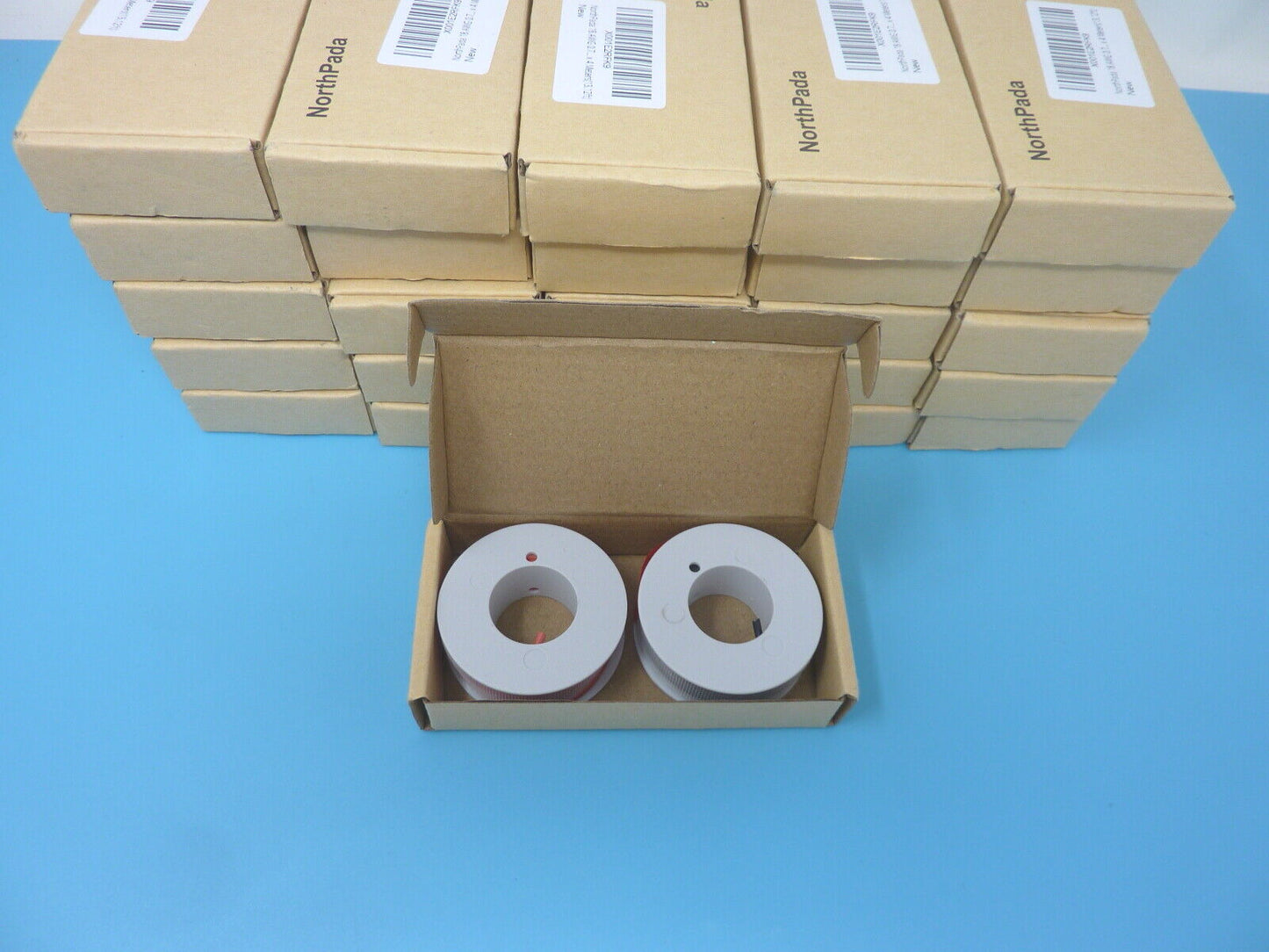 JOB LOT of 26 x NorthPada 18 AWG x 4 metres of black and red ELECTRCAL WIRE