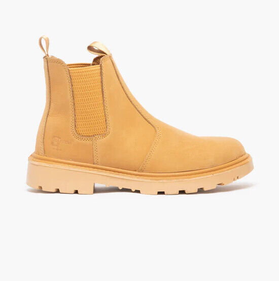 GRINDER Unisex Dealer Safety Boots Honey UK14