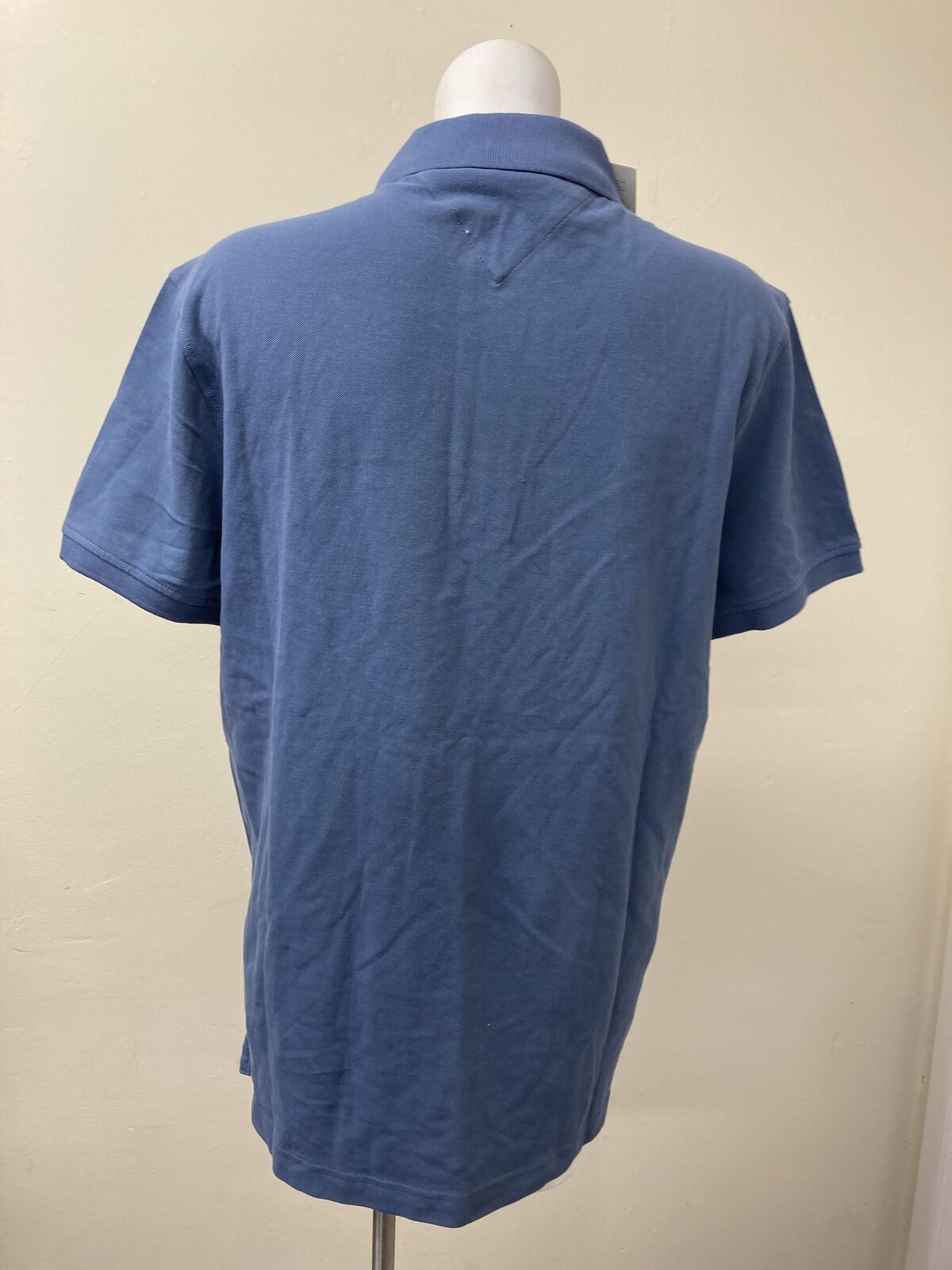 Tommy Hilfiger Logo Polo T Shirt Blue Medium