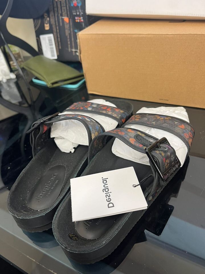 Desigual Shoes Aries Butterfly Slippers UK4
