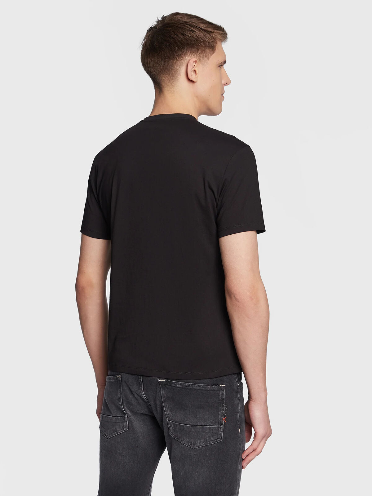 Armani Exchange T-Shirt 3RZTHB ZJBYZ 1200 Czarny Regular Fit XS