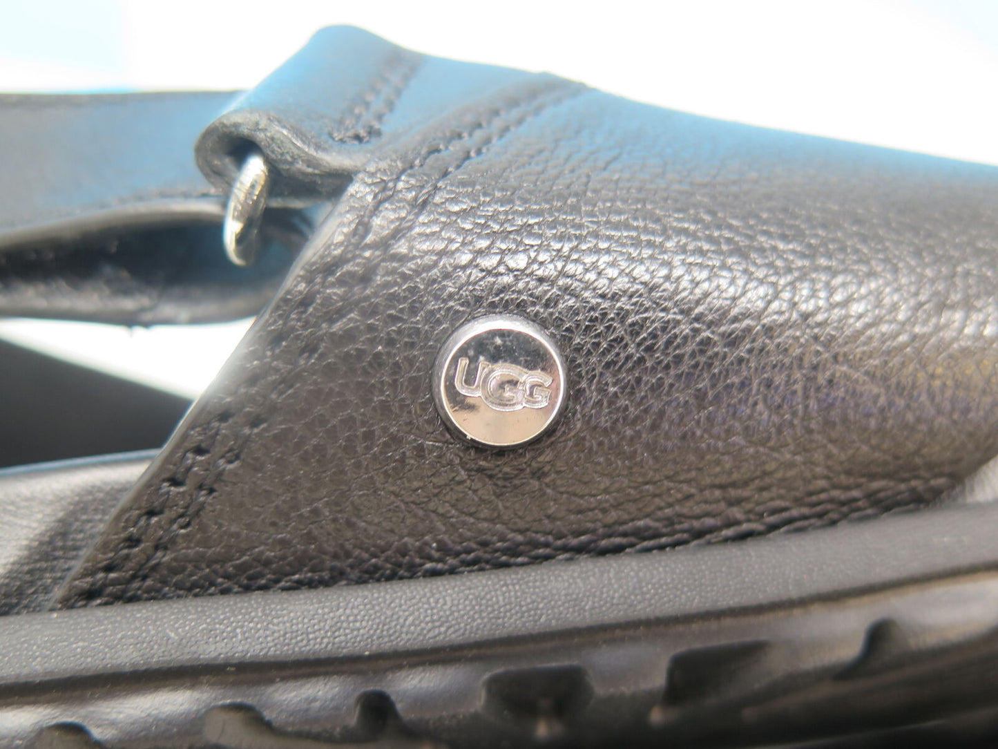 UGG WOMENS SOLIVAN SLINGBACK SANDAL-BLACK