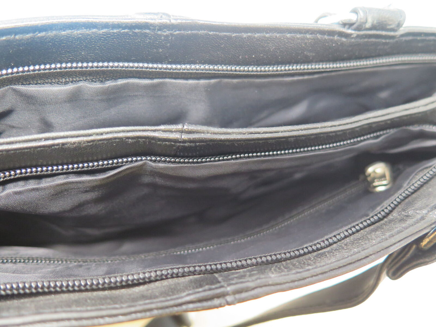 LORENZ LEATHER CROSSBODY BAG -BLACK