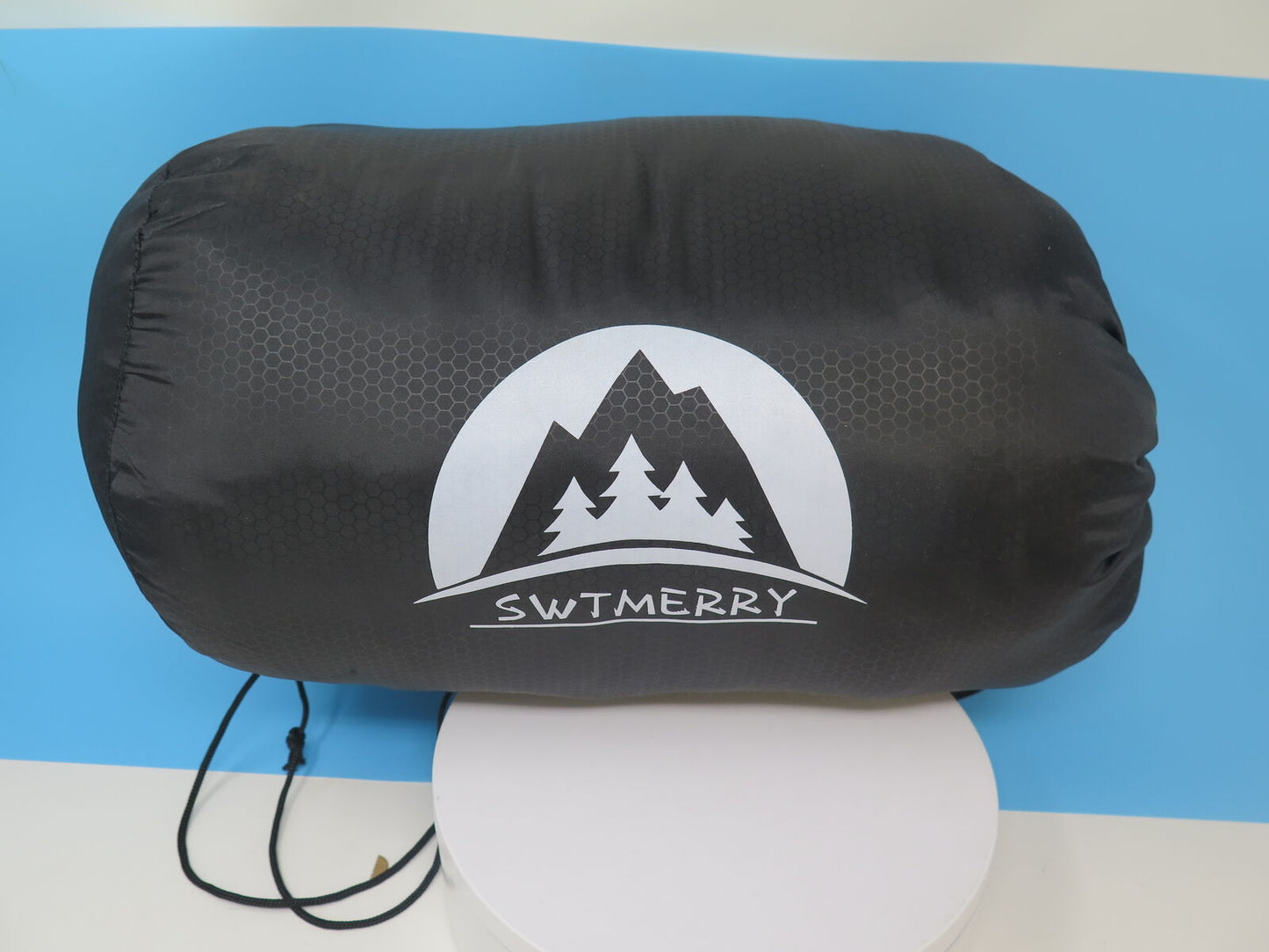 SWTMERRY SLEEPING BAG-BLACK/GREY-SINGLE 190+30X75CM