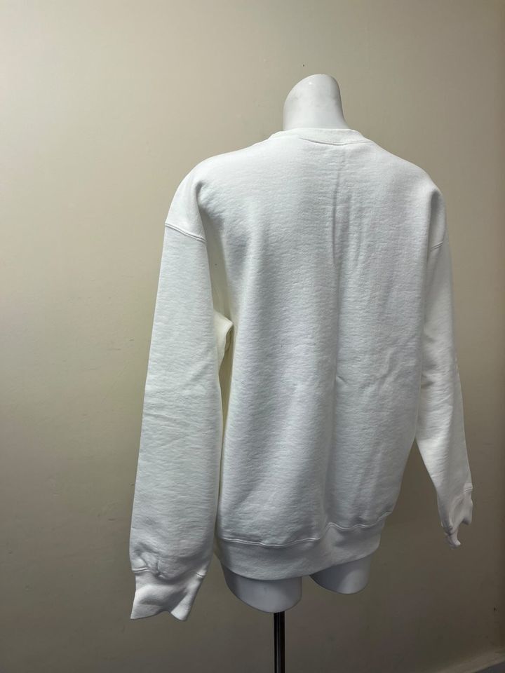 SUPREME STACKED CREWNECK FLEECE WHITE MED