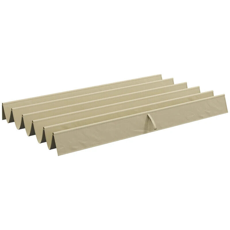 OUTSUNNY RETRACTABLE PERGOLA SHADE COVER- REPLACEMENT FOR 3 X 3M-BEIGE