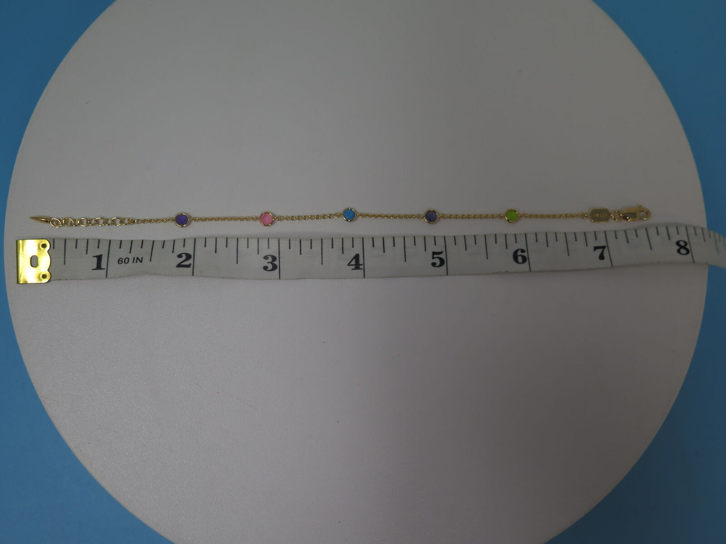 LIBERTY HOT ROX MULTI GEMSTONE BRACELET-18CT GOLD
