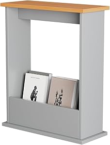 BLISSWOOD SLIM SIDE TABLE-DARK GREY