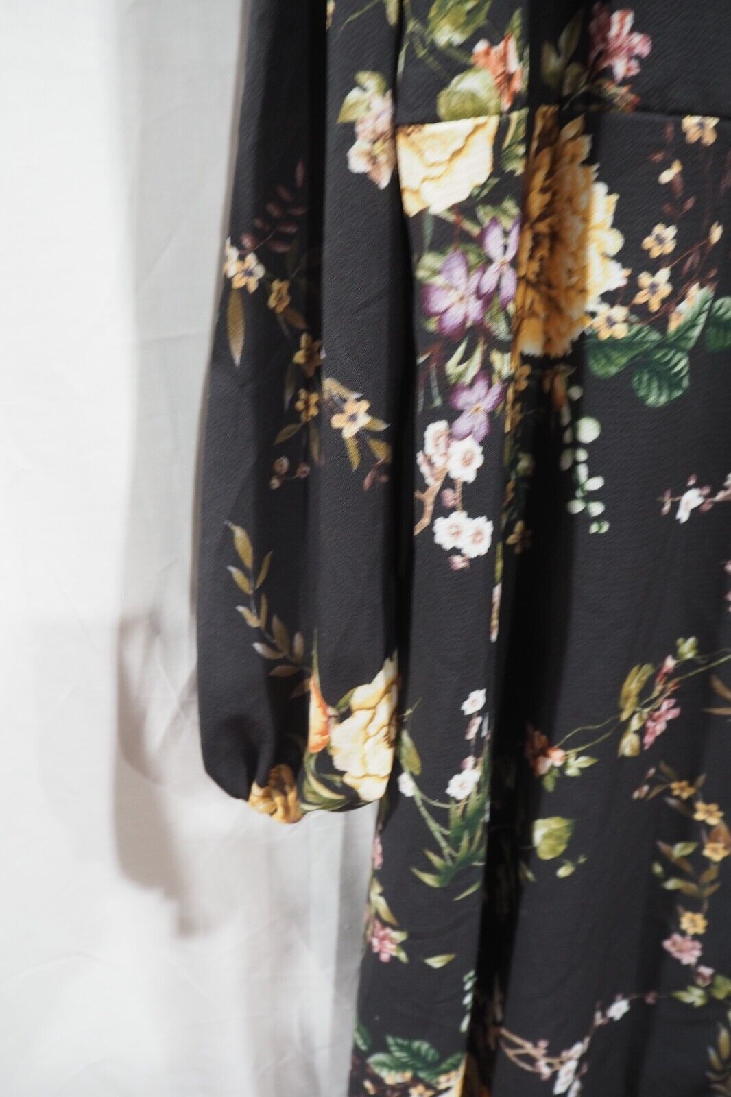 YOURS LONDON Curve Black Blossom Midi Dress